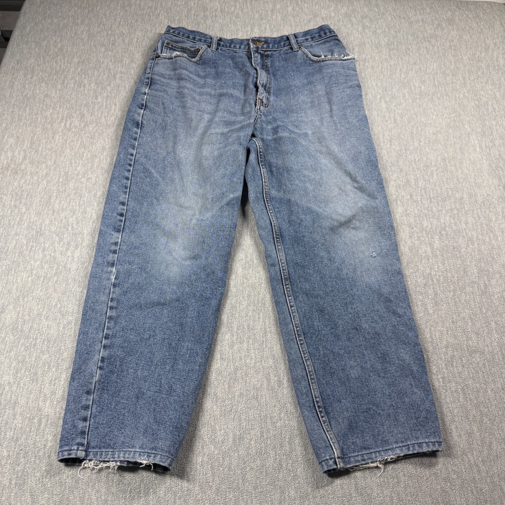 High Sierra Jeans Mens 34x30 Blue Straight Leg Denim Cotton Faded Vintage Casual